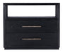 Linville Falls Shou Sugi Ban Two Drawer Nightstand - Vicars Furniture (McAlester, OK)