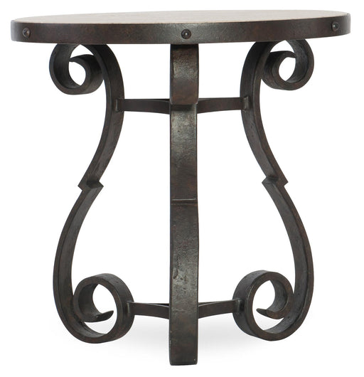 Luckenbach Metal and Stone End Table - Vicars Furniture (McAlester, OK)