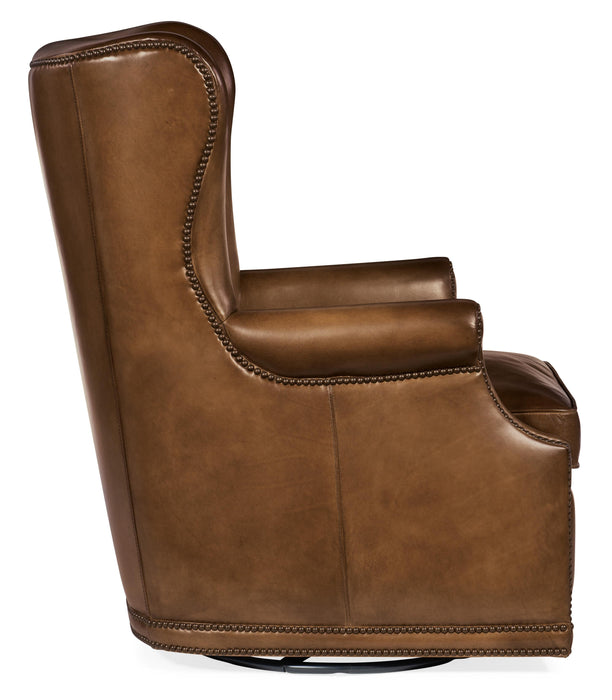 Maya Wing Swivel Club Chair - Vicars Furniture (McAlester, OK)