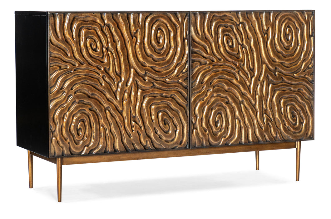 Melange Fingerprints Two Door Credenza - Vicars Furniture (McAlester, OK)