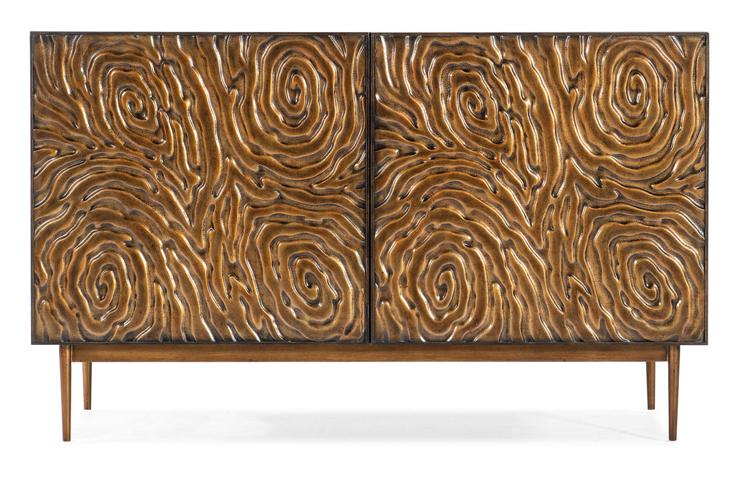 Melange Fingerprints Two Door Credenza - Vicars Furniture (McAlester, OK)