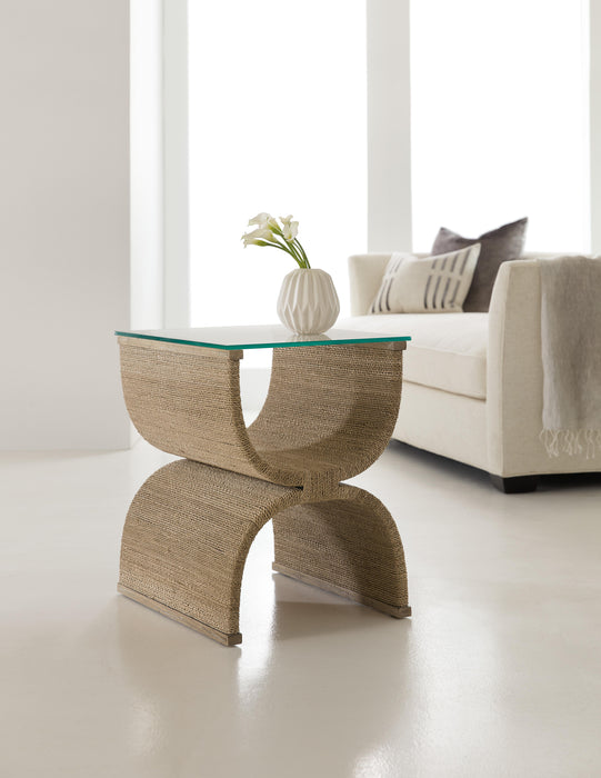 Melange Lenny Woven End Table image