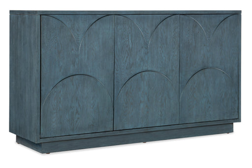 Melange Round Valley Three Door Entertainment Credenza - Vicars Furniture (McAlester, OK)