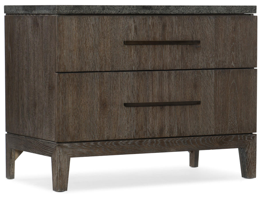 Miramar Aventura San Marcos Stone Top Nightstand - Vicars Furniture (McAlester, OK)