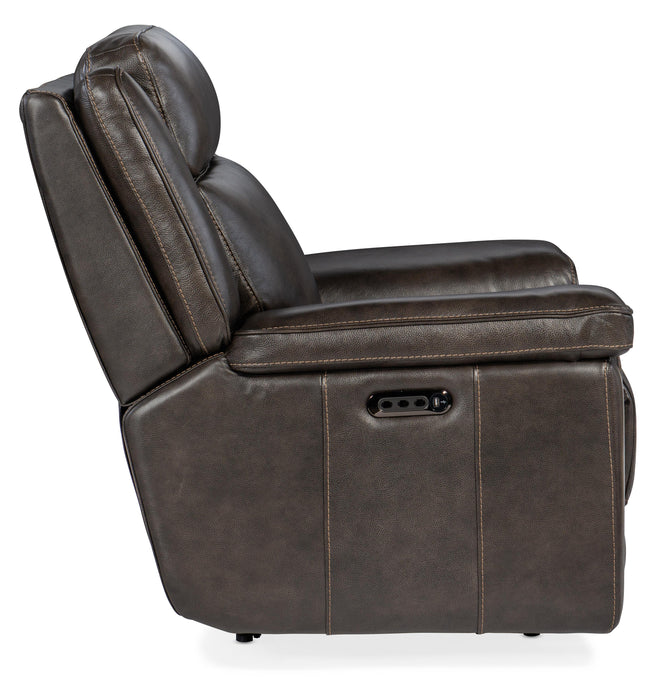 Montel Lay Flat Power Recliner with Power Headrest & Lumbar - SS705-PHL1-095 - Vicars Furniture (McAlester, OK)