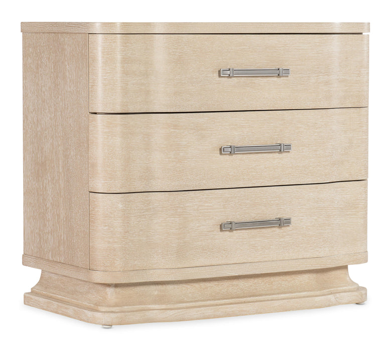 Nouveau Chic Three Drawer Nightstand - Vicars Furniture (McAlester, OK)