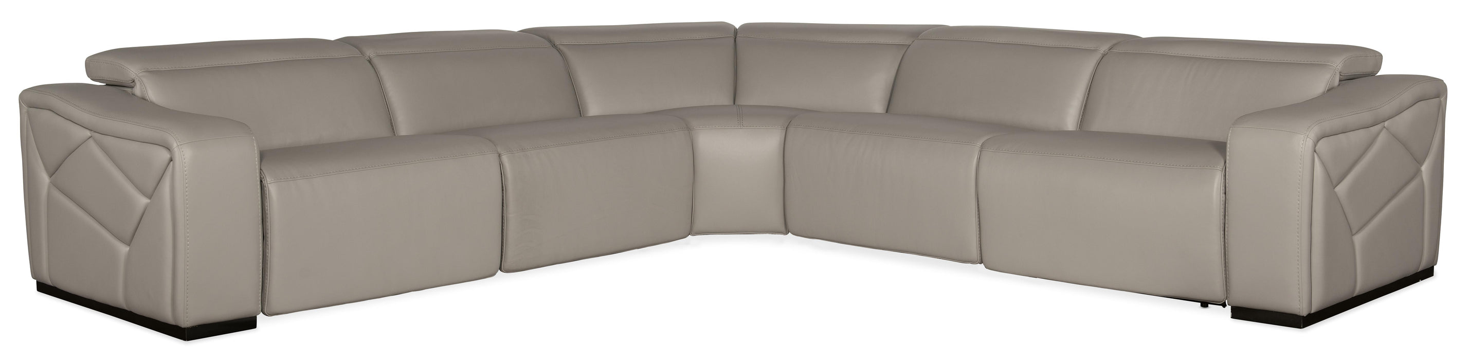 Opal 5 Piece Sectional with 2 Power Recliners & Power Headrest - Vicars Furniture (McAlester, OK)