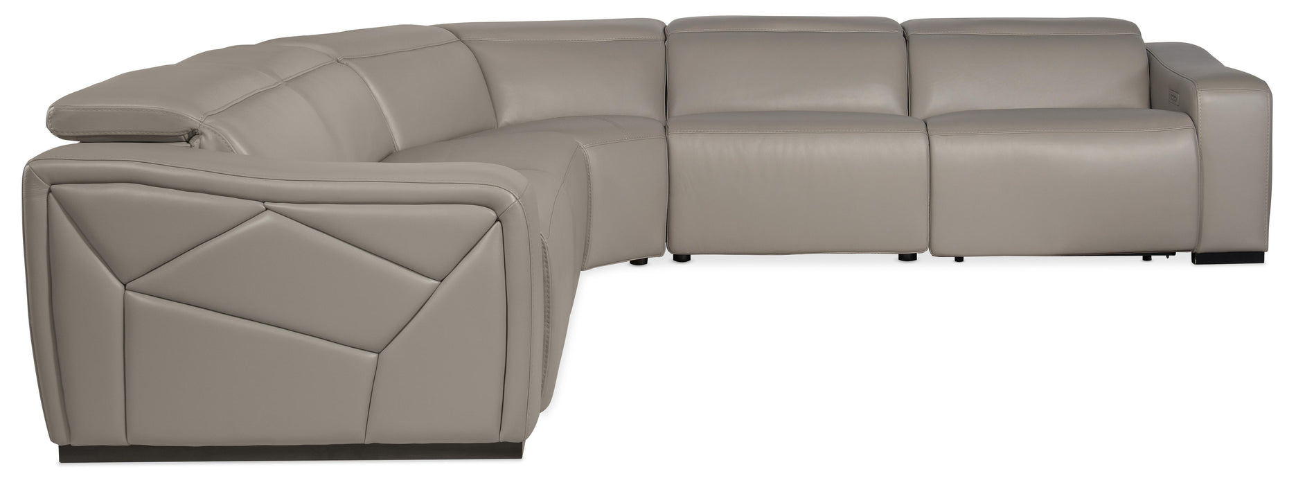 Opal 5 Piece Sectional with 2 Power Recliners & Power Headrest - Vicars Furniture (McAlester, OK)