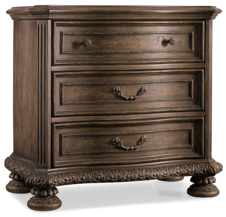 Rhapsody Three Drawer Nightstand - Vicars Furniture (McAlester, OK)