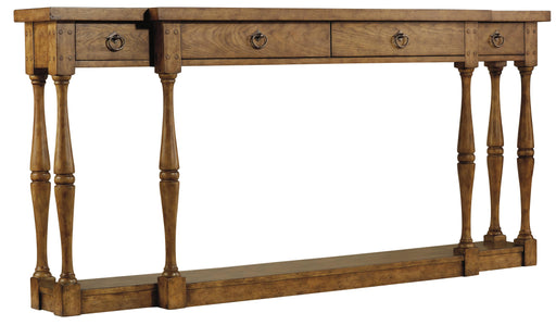 Sanctuary Four-Drawer Thin Console - Drift - Vicars Furniture (McAlester, OK)