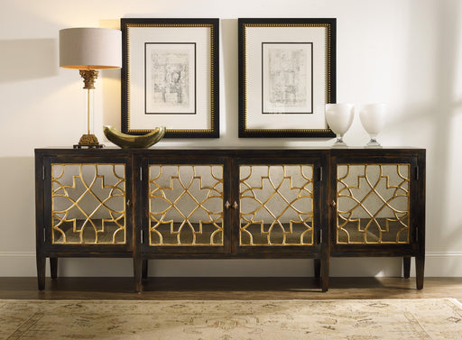 Sanctuary Four Door Mirrored Console- Ebony image