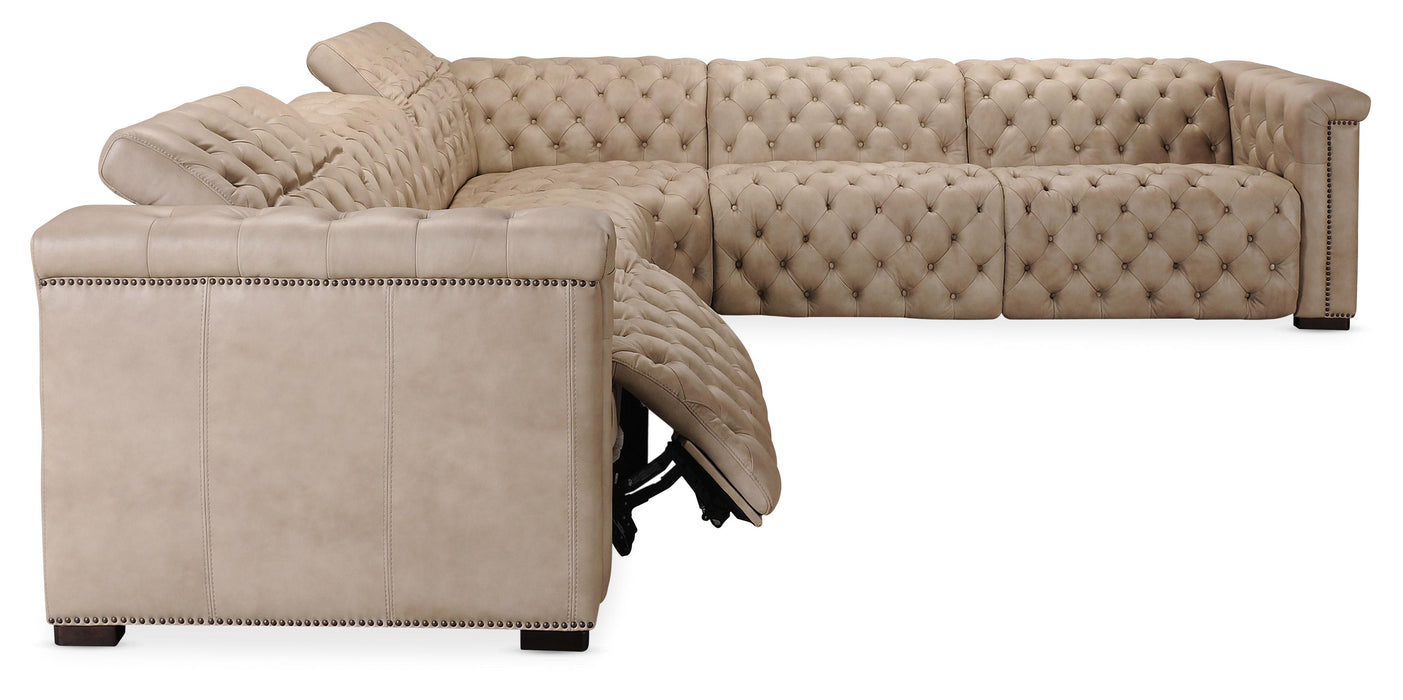 Savion Grandier 5-Piece Power HR Sectional w/2 Power Recline - Vicars Furniture (McAlester, OK)