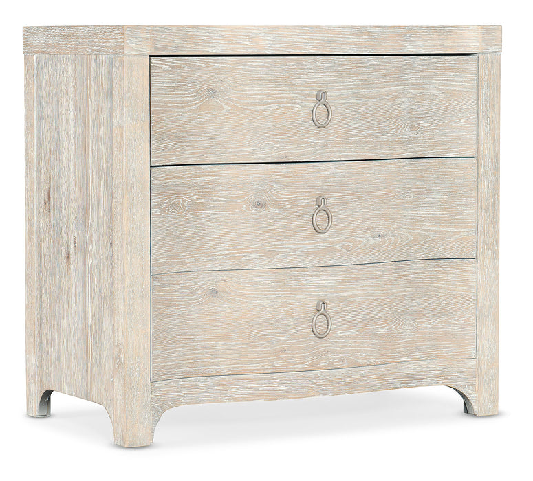 Serenity Antigua Three Drawer Nightstand - 6350-90116-80 - Vicars Furniture (McAlester, OK)