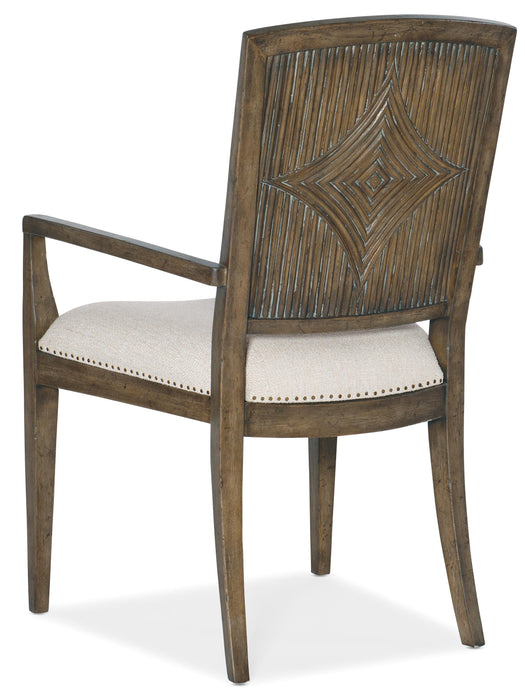 Sundance Carved Back Arm Chair-2 per ctn/price ea - Vicars Furniture (McAlester, OK)