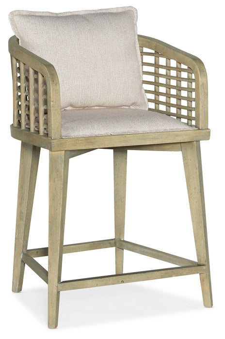 Surfrider Barrel Back Swivel Counter Stool image