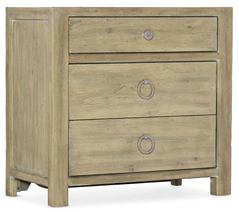 Surfrider Three-Drawer Nightstand - Vicars Furniture (McAlester, OK)