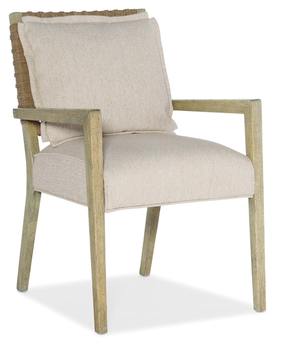 Surfrider Woven Back Arm Chair-2 per ctn/price ea - Vicars Furniture (McAlester, OK)