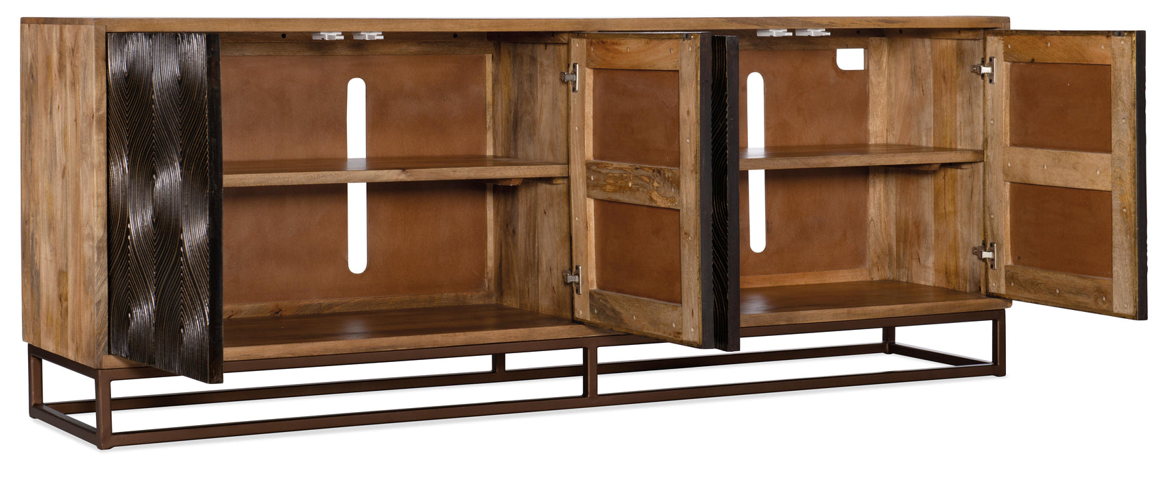 Swirl Door Entertainment Console - Vicars Furniture (McAlester, OK)