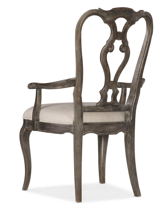 Traditions Wood Back Arm Chair 2 per carton/price ea - 5961-75400-89 - Vicars Furniture (McAlester, OK)