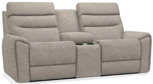 La-Z-Boy Soren Pebble Power Reclining Loveseat with Headrest and Console image