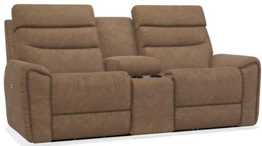 La-Z-Boy Soren Chestnut Power Reclining Loveseat with Headrest and Console image