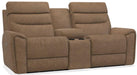 La-Z-Boy Soren Chestnut Power Reclining Loveseat with Console image