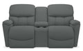 La-Z-Boy Kipling Grey Power Reclining Loveseat With Headrest and Console image