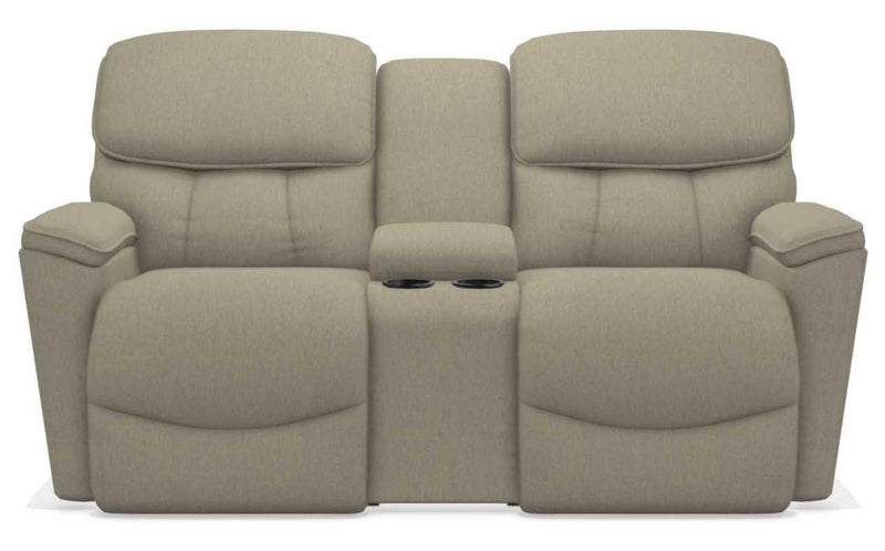 La-Z-Boy Kipling Teak Power Reclining Loveseat With Headrest and Console