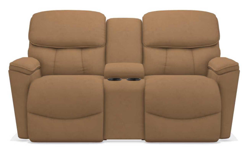 La-Z-Boy Kipling Fawn Power Reclining Loveseat With Headrest and Console