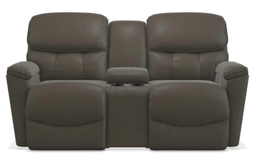 La-Z-Boy Kipling Tar Power Reclining Loveseat With Headrest and Console image