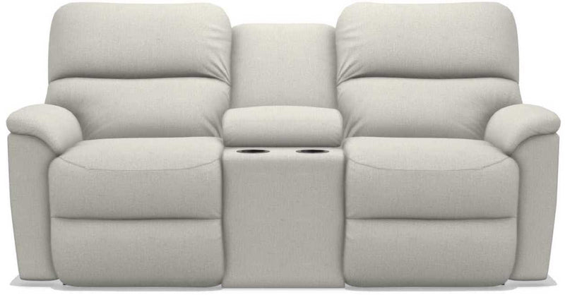 La-Z-Boy Brooks Pearl Power Reclining Loveseat with Headrest and Console