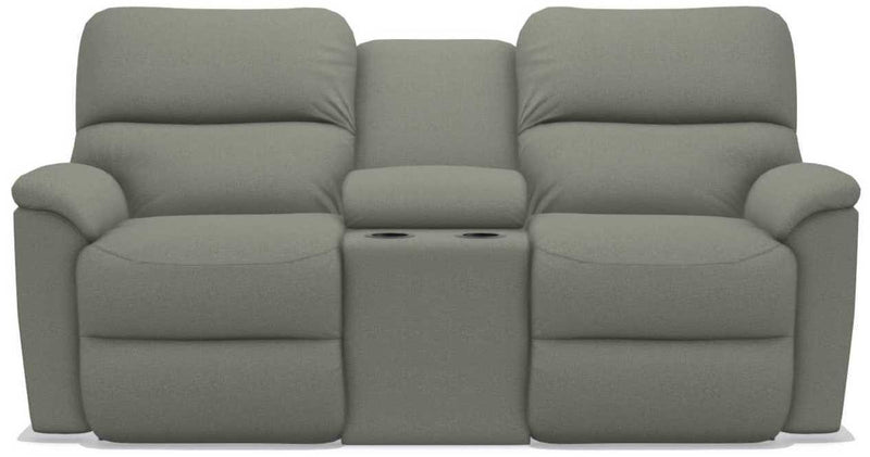 La-Z-Boy Brooks Fossil Power Reclining Loveseat with Headrest and Console