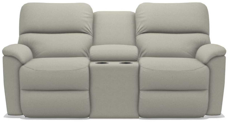 La-Z-Boy Brooks Driftwood Power Reclining Loveseat with Headrest and Console
