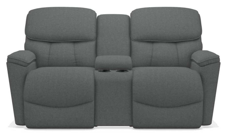 La-Z-Boy Kipling Grey Power Reclining Loveseat With Console