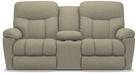 La-Z-Boy Morrison Teak Power Reclining Loveseat with Console image