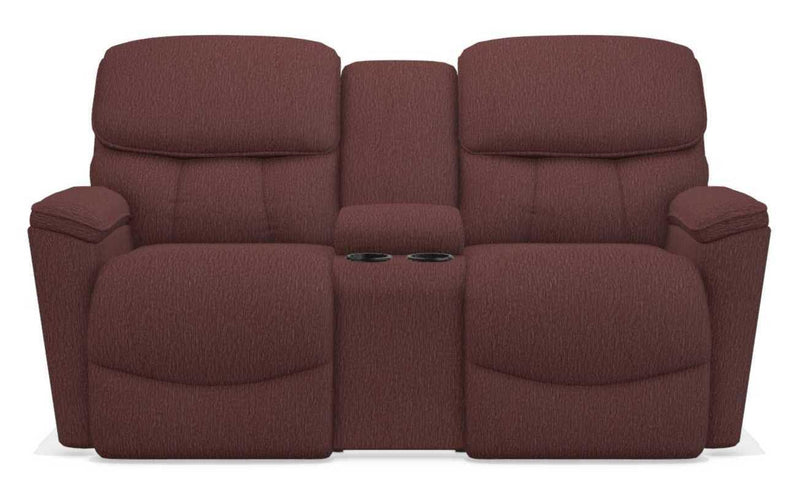 La-Z-Boy Kipling Burgundy Power Reclining Loveseat With Console