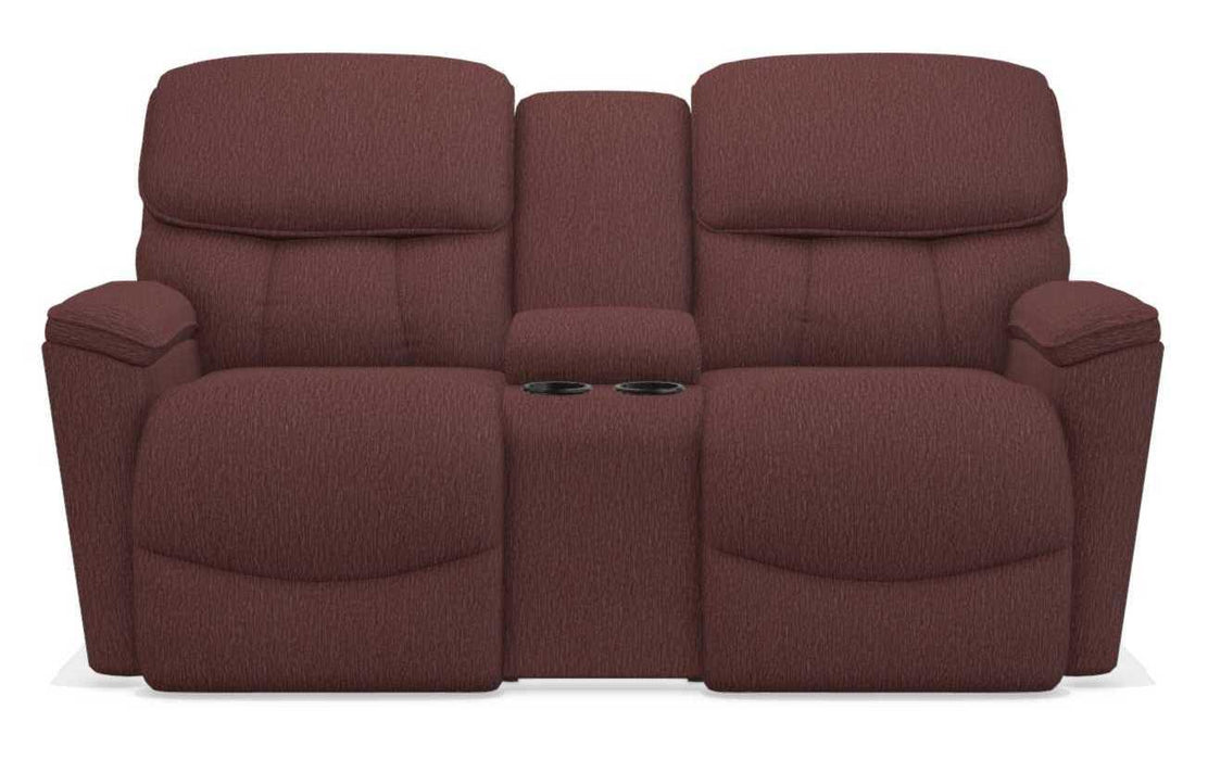 La-Z-Boy Kipling Burgundy Power Reclining Loveseat With Console image