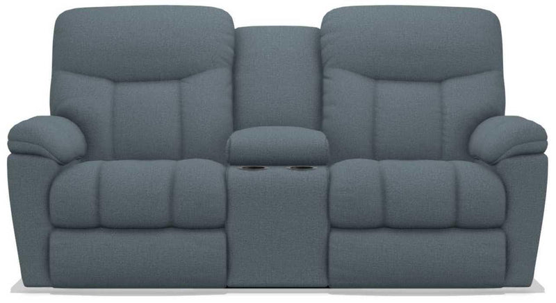 La-Z-Boy Morrison Denim Power Reclining Loveseat with Console