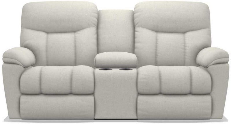 La-Z-Boy Morrison Pearl Power Reclining Loveseat with Console