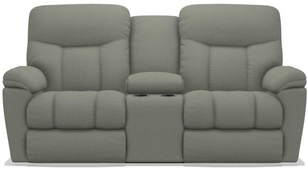 La-Z-Boy Morrison Fossil Power Reclining Loveseat with Console image