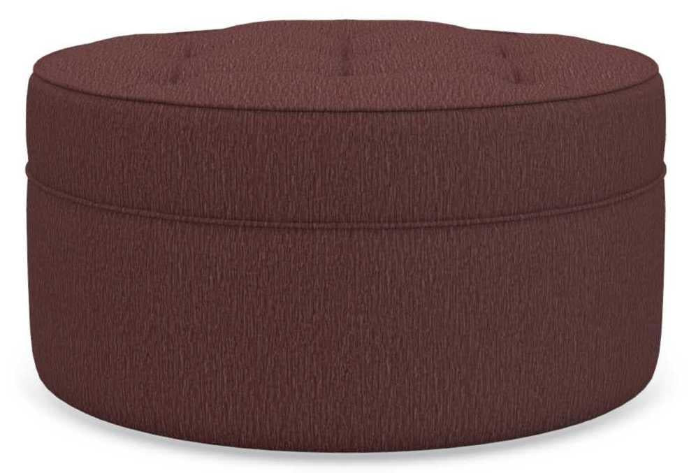 La-Z-Boy Roundabout Burgundy Ottoman image