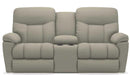 La-Z-Boy Morrison Solids Power Reclining Loveseat with Console image