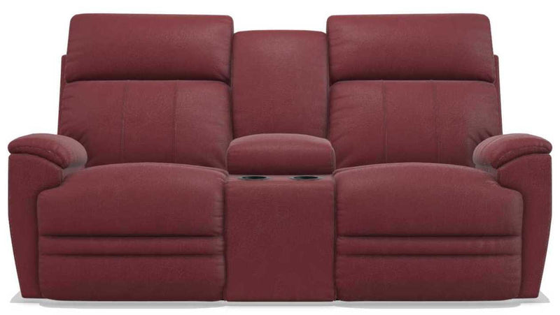 La-Z-Boy Talladega Vermillion Power Reclining Loveseat with Console