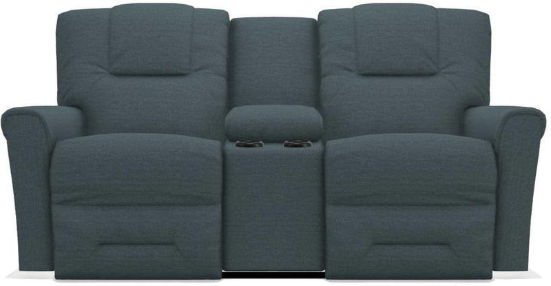 La-Z-Boy Easton Coastal Power Reclining Loveseat with Headrest And Console