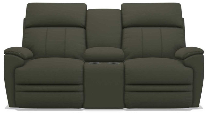 La-Z-Boy Talladega Charcoal Power Reclining Loveseat with Console