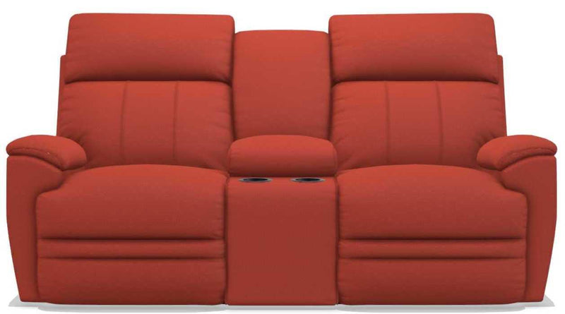 La-Z-Boy Talladega Persimmon Power Reclining Loveseat with Console