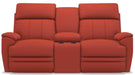 La-Z-Boy Talladega Persimmon Power Reclining Loveseat with Console image