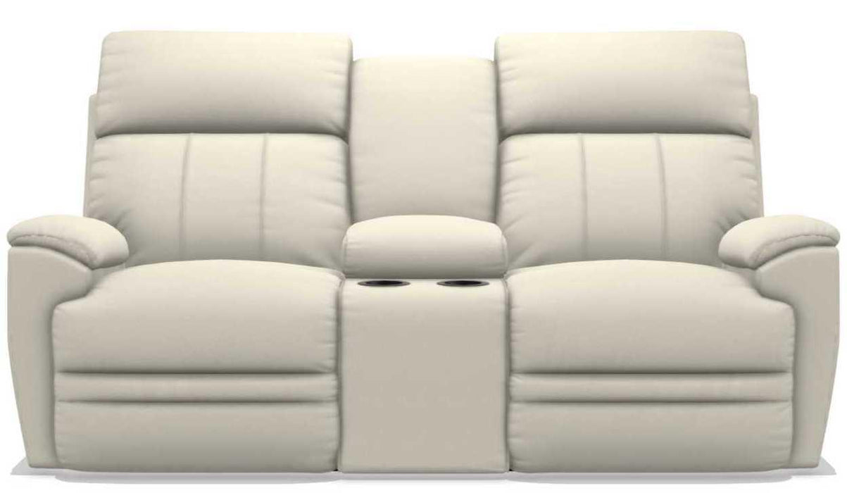 La-Z-Boy Talladega Ivory Power Reclining Loveseat with Console image