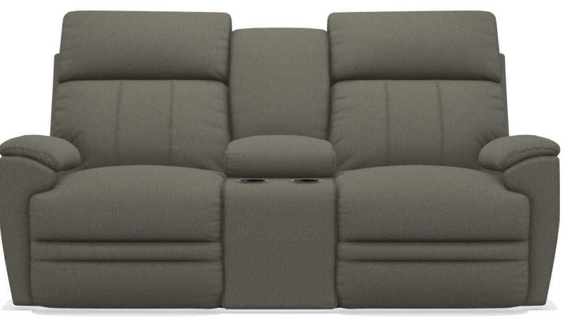 La-Z-Boy Talladega Silver Power Reclining Loveseat with Console