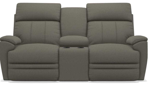 La-Z-Boy Talladega Silver Power Reclining Loveseat with Console image